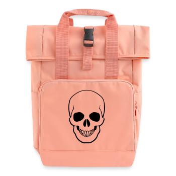 skull - Rolltop Rucksack mit zwei Griffen - Chintzrosa - Vorne