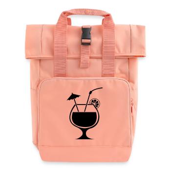 cocktail - Rolltop Rucksack mit zwei Griffen - Chintzrosa - Vorne