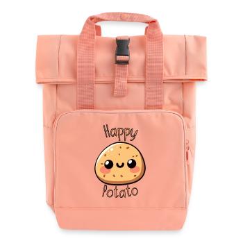 Kleine Kartoffel - Happy Potato - Rolltop Rucksack mit zwei Griffen - Chintzrosa - Vorne