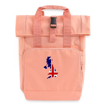 UK / United Kingdom - Roll Top Backpack with Two Handles - chintz rose - Front