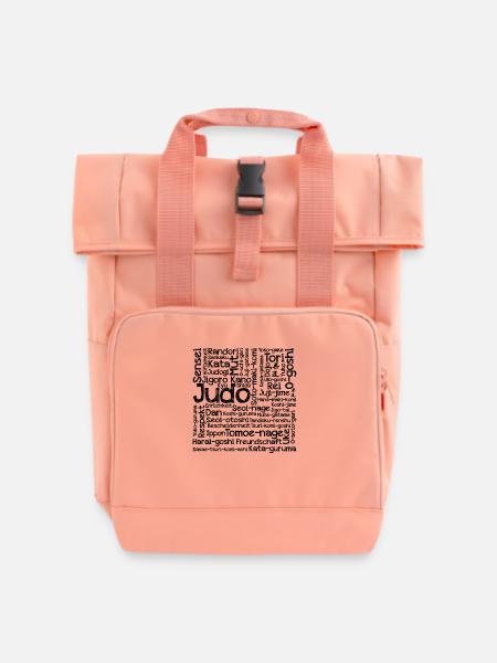 Judo Techniken - Rolltop Rucksack mit zwei Griffen - Chintzrosa
