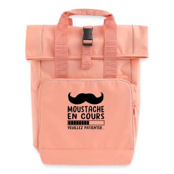 MOUSTACHE EN COURS - Sac à dos Roll Top à deux anses - rose liberty - Devant