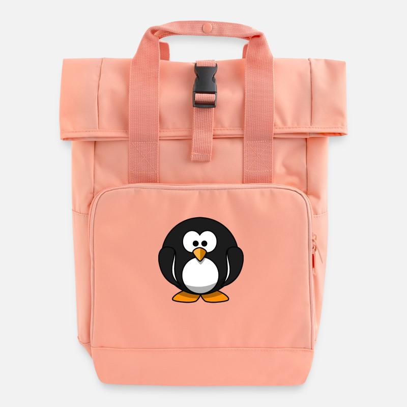 penguin159 - Sac à dos Roll Top à deux anses - rose liberty