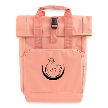 hahn_01 - Rolltop Rucksack mit zwei Griffen - Chintzrosa - Vorne