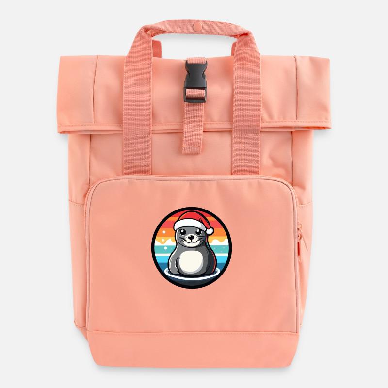 Robbe X-Mas Noël Noël - Sac à dos Roll Top à deux anses - rose liberty