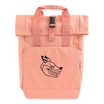 Fuchs Böser Blick Gefährlich Rotfuchs Wildes Tier - Rolltop Rucksack mit zwei Griffen - Chintzrosa - Vorne