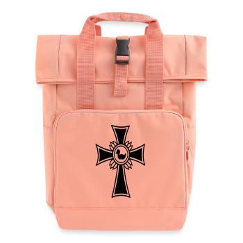 Orden Eiserne Ente / iron duck medal (1c) - Rolltop Rucksack mit zwei Griffen - Chintzrosa - Vorne