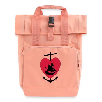 glauben hoffnung lieb - Rolltop Rucksack mit zwei Griffen - Chintzrosa - Vorne