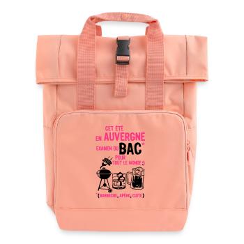 Auvergne Wannenöffnung gekocht Grill Bier - Rolltop Rucksack mit zwei Griffen - Chintzrosa - Vorne