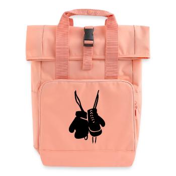 Boxhandschuhe - Rolltop Rucksack mit zwei Griffen - Chintzrosa - Vorne
