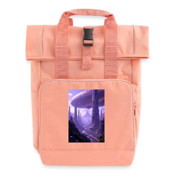 Sci-Fi Film Alien Planet - Rolltop Rucksack mit zwei Griffen - Chintzrosa - Vorne