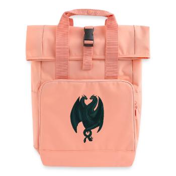 L’amour du dragon - Sac à dos Roll Top à deux anses - rose liberty - Devant