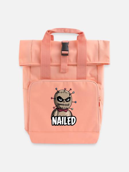 Voodoo Puppe - Rolltop Rucksack mit zwei Griffen - Chintzrosa