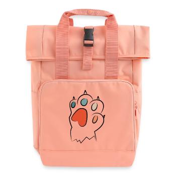 Patte de chat vintage rétro - Sac à dos Roll Top à deux anses - rose liberty - Devant