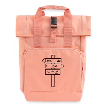 Signpost Trail Peak - Roll Top Backpack with Two Handles - chintz rose - Front