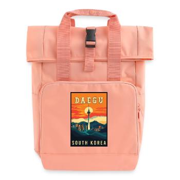 Erleben Sie lebendige Daegu in Südkorea - Rolltop Rucksack mit zwei Griffen - Chintzrosa - Vorne