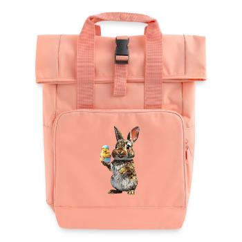 Hase - Rolltop Rucksack mit zwei Griffen - Chintzrosa - Vorne