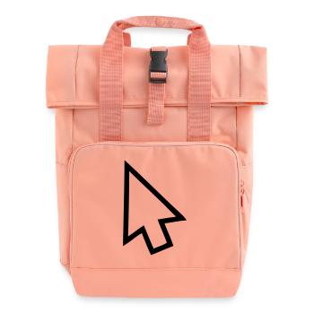 Arrow - Roll Top Backpack with Two Handles - chintz rose - Front