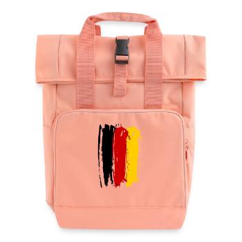 DEUTSCHLAND GERMANY EUROPA DEUTSCHE SPORT FAN - Rolltop Rucksack mit zwei Griffen - Chintzrosa - Vorne