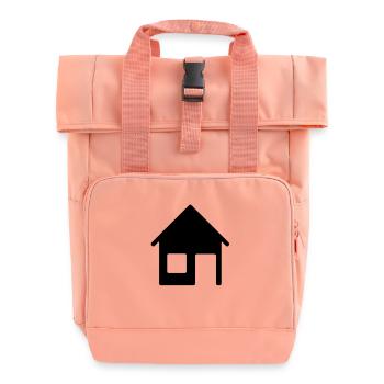 haus__f1 - Roll Top Backpack with Two Handles - chintz rose - Front