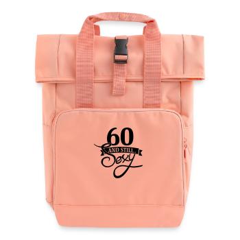 60 and still sexy - Rolltop Rucksack mit zwei Griffen - Chintzrosa - Vorne