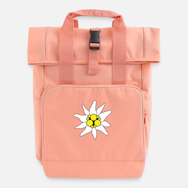 Edelweiss - Rolltop Rucksack mit zwei Griffen - Chintzrosa