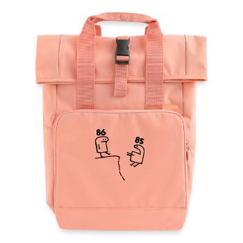 86 Jahre alt - 86. Geburtstag Spaß 86 Jahre altes Geschenk - Rolltop Rucksack mit zwei Griffen - Chintzrosa - Vorne