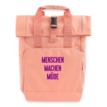 Les gens vous fatiguent - Drôle de dicton - Sac à dos Roll Top à deux anses - rose liberty - Devant