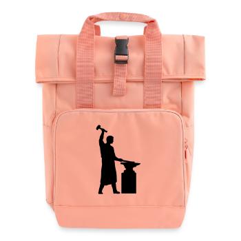schmied_1c - Sac à dos Roll Top à deux anses - rose liberty - Devant