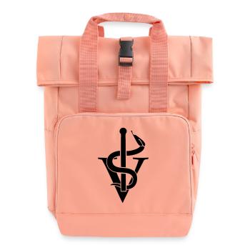 véterinaire - Sac à dos Roll Top à deux anses - rose liberty - Devant