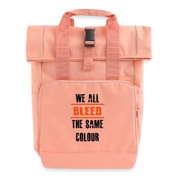 Human rights, equality - Roll Top Backpack with Two Handles - chintz rose - Front