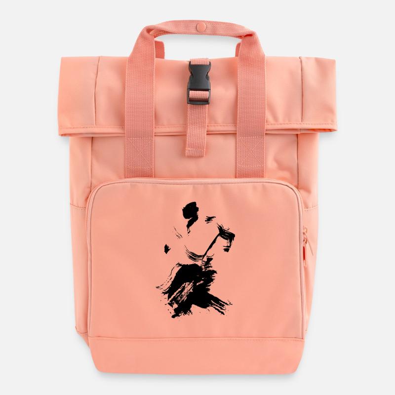 Figur / Silhouette AIKIDO - Rolltop Rucksack mit zwei Griffen - Chintzrosa