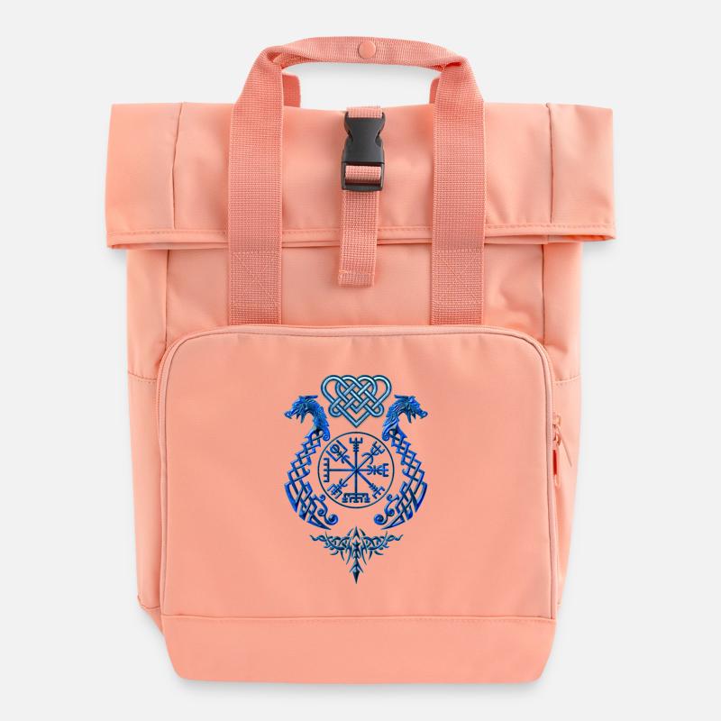 DragonSymbol - Sac à dos Roll Top à deux anses - rose liberty