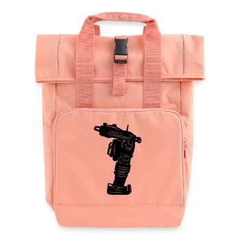 Stratemaker Stampfer Logo - Rolltop Rucksack mit zwei Griffen - Chintzrosa - Vorne