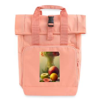 Fruit - Roll Top Backpack with Two Handles - chintz rose - Front