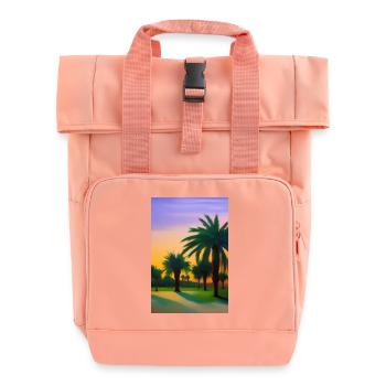Arabische Wüste - Rolltop Rucksack mit zwei Griffen - Chintzrosa - Vorne