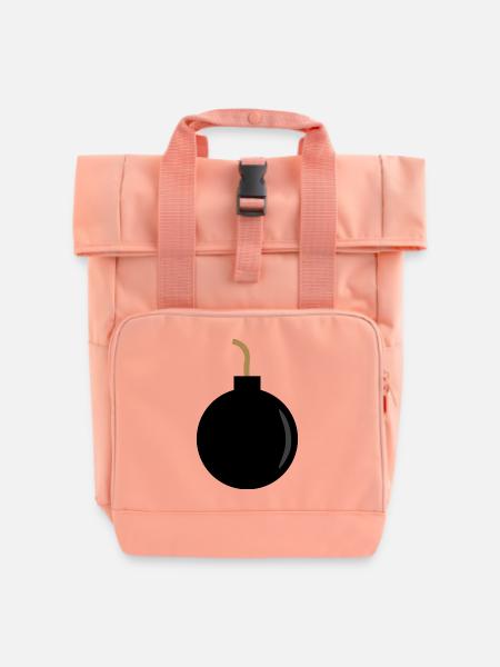 Bomb - Roll Top Backpack with Two Handles - chintz rose