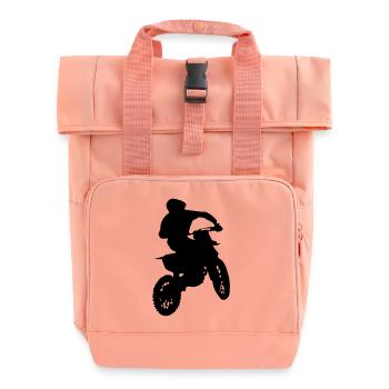 motocross racer - Rolltop Rucksack mit zwei Griffen - Chintzrosa - Vorne