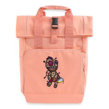 Voodoo doll - Roll Top Backpack with Two Handles - chintz rose - Front