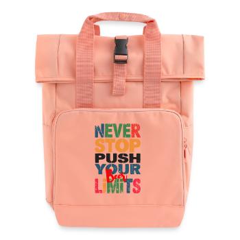 Limite de la bière - humour - Roll Top Backpack with Two Handles - chintz rose - Front