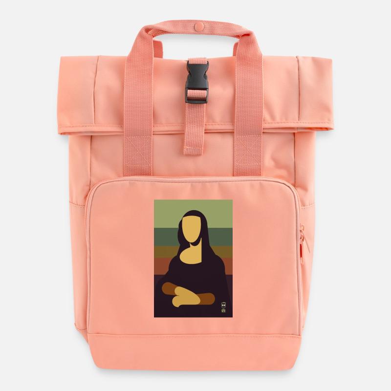 Mona Lisa - Sac à dos Roll Top à deux anses - rose liberty