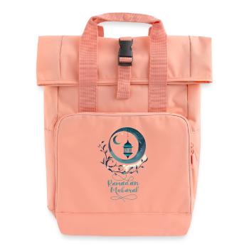 Ramadan Gift Eid Mubarak Islam Allah Muslim - Roll Top Backpack with Two Handles - chintz rose - Front