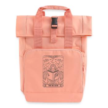 Tarot - Le Lecteur - Sac à dos Roll Top à deux anses - rose liberty - Devant