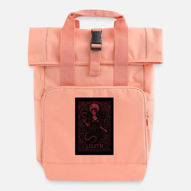 416A02F3 5F8C 4F70 9E1B 75FBD9BA699E - Rolltop Rucksack mit zwei Griffen - Chintzrosa