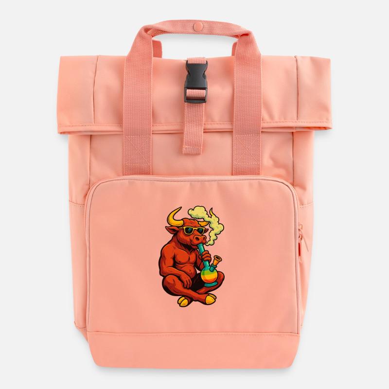 Toro Loco - Rolltop Rucksack mit zwei Griffen - Chintzrosa