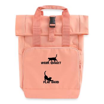 Work smart - Rolltop Rucksack mit zwei Griffen - Chintzrosa - Vorne