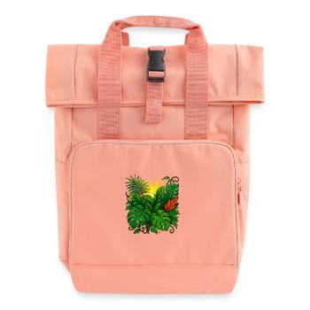 Sunbeam Jungle Burst - Rolltop Rucksack mit zwei Griffen - Chintzrosa - Vorne