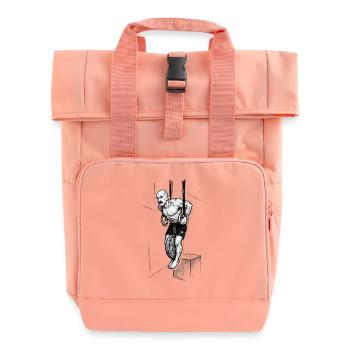 NUR GEWICHTET - Rolltop Rucksack mit zwei Griffen - Chintzrosa - Vorne