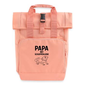Gecko Holder Propriétaire Papa Scale Love - Sac à dos Roll Top à deux anses - rose liberty - Devant