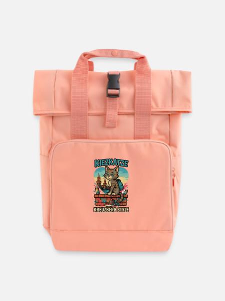 Kreuzberg Berlin - Rolltop Rucksack mit zwei Griffen - Chintzrosa